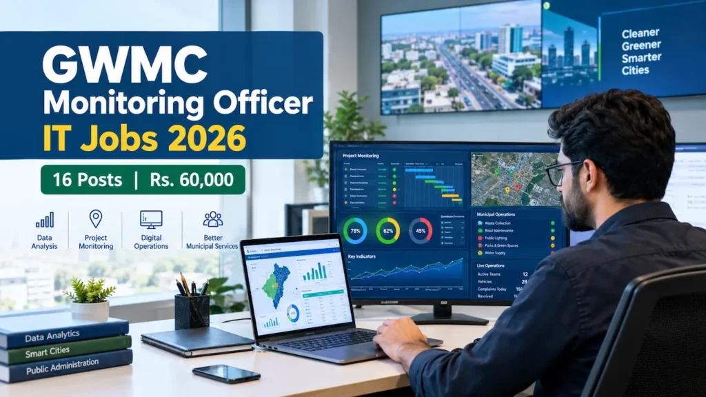 GWMC Monitoring Officer IT Jobs 2026 recruitment for 16 positions