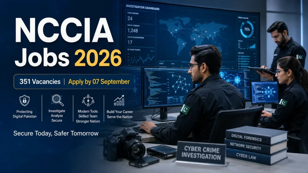 NCCIA Jobs 2026 recruitment for 351 Federal Government vacancies